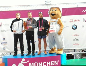 Luis Agustín Escriche on the podium - Munich 2016