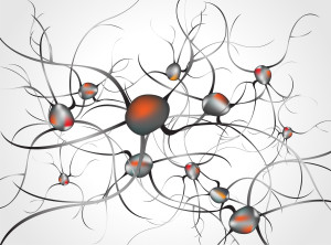 neural networks - inside the brain  concept of neurons and nervous system vector