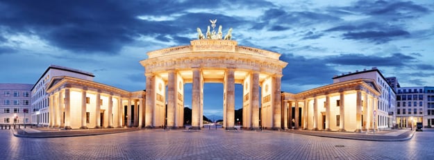Бранденбургские ворота, Берлин, Германия - панорама