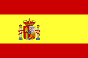 Spanish flag, often used as a symbol for spanish speakers