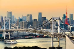 View of Yokohama Bridge - Kanto region, Tokyo