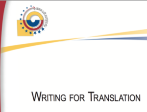 writing for translation