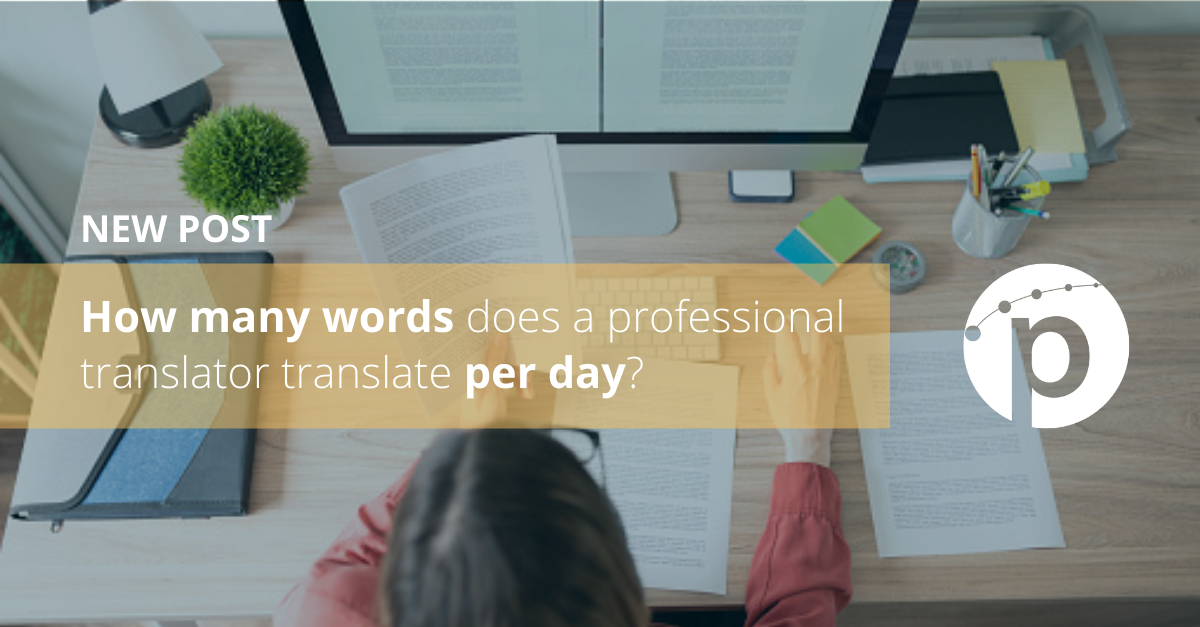 How many words does a professional translator translate per day?