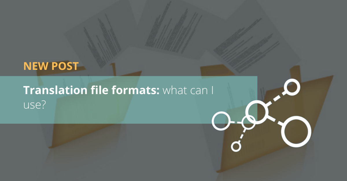 Translation file formats: what can I use?